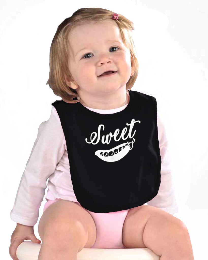Sweet Pea Infant Baby Bib-Direct To Garment Print-Brisco Baby