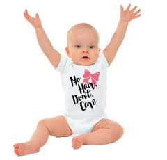 No Hair Don't Care Romper Bodysuit-Direct To Garment Print-Brisco Baby