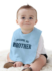 Awesome Big Brother Infant Baby Bib-Direct To Garment Print-Brisco Baby