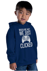 We Just Clicked Video Game Nerd Toddler Pullover Hoodie-Direct To Garment Print-Brisco Baby