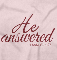 He Answered Toddler Ruffled Trim T-Shirt-Direct To Garment Print-Brisco Baby