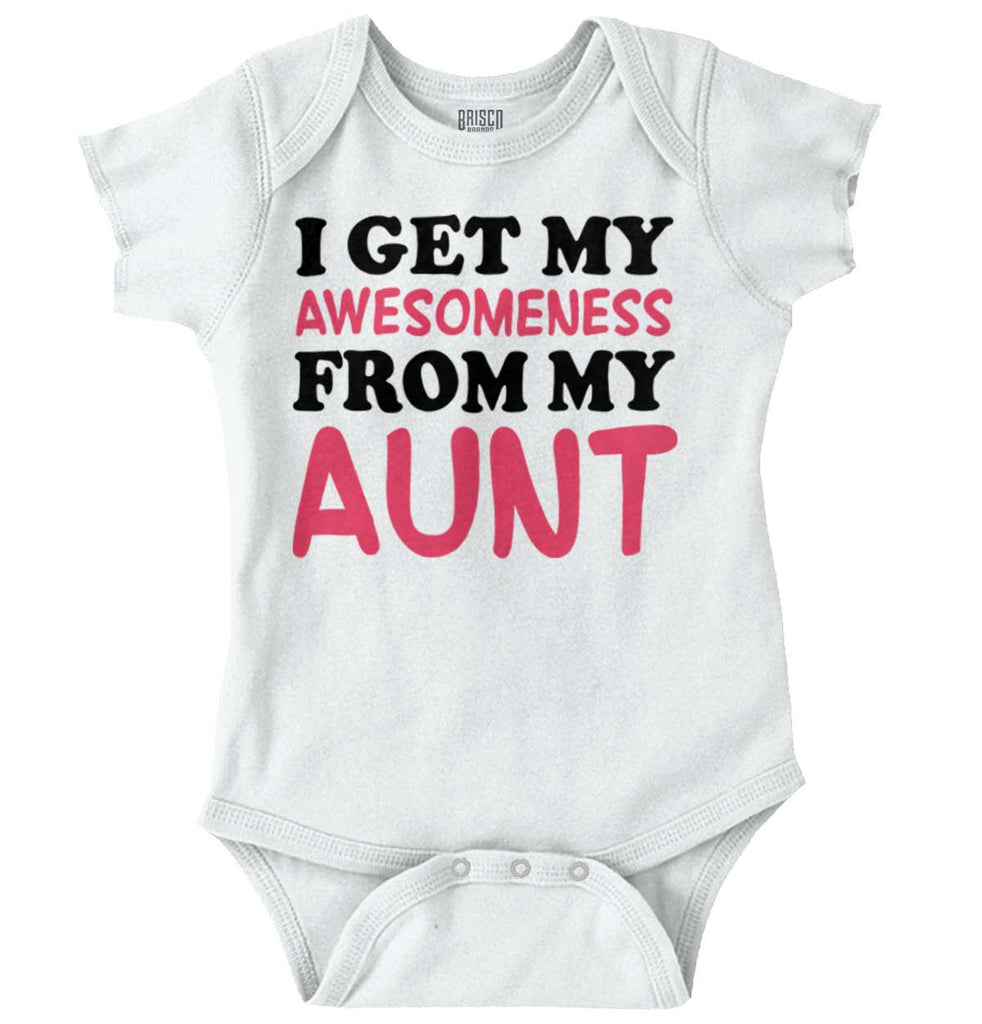 Awesomeness Auntie Romper Bodysuit-Direct To Garment Print-Brisco Baby