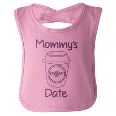 Mommy's Date Infant Baby Bib-Direct To Garment Print-Brisco Baby