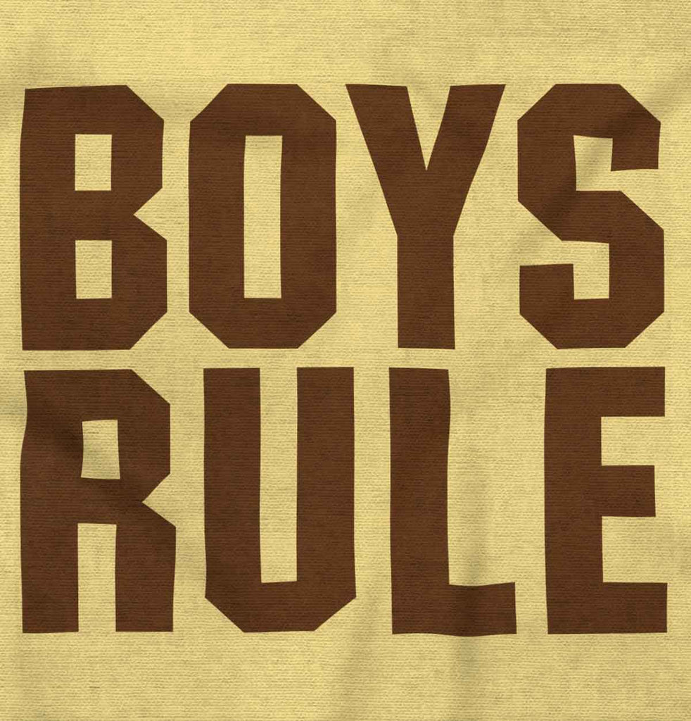 Boys Rule Infant Toddler T Shirt-Direct To Garment Print-Brisco Baby