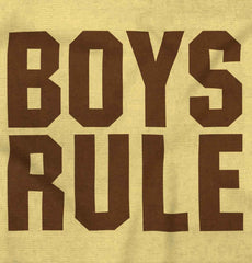 Boys Rule Infant Toddler T Shirt-Direct To Garment Print-Brisco Baby