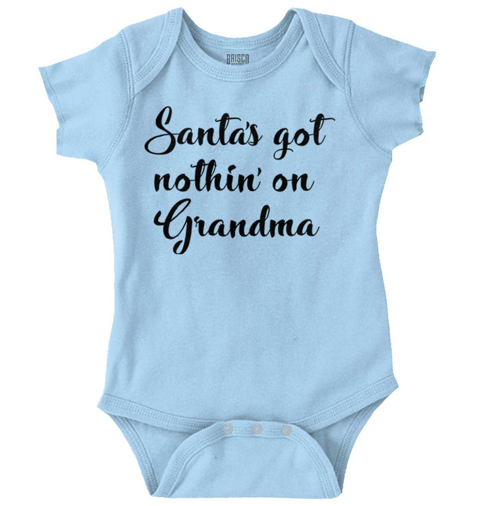 Nothin' On Grandma Romper Bodysuit-Direct To Garment Print-Brisco Baby