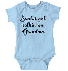 Nothin' On Grandma Romper Bodysuit-Direct To Garment Print-Brisco Baby