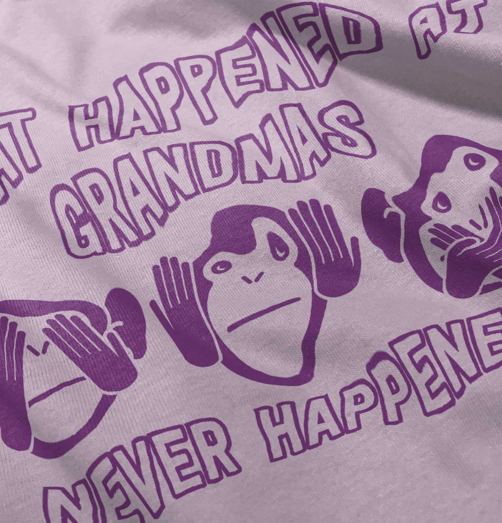 Happens At Grandmas Infant Baby Bib-Direct To Garment Print-Brisco Baby