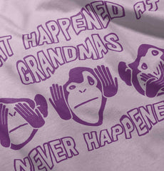 Happens At Grandmas Infant Baby Bib-Direct To Garment Print-Brisco Baby