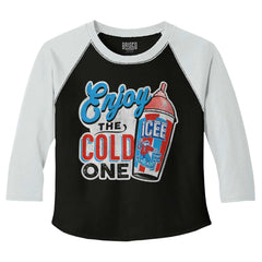 Enjoy The Cold One Toddler Baseball-Direct To Garment Print-Brisco Baby