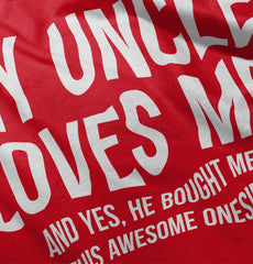 Uncle Loves Me Bough Baby Polka Dot Skirt Dress-Direct To Garment Print-Brisco Baby