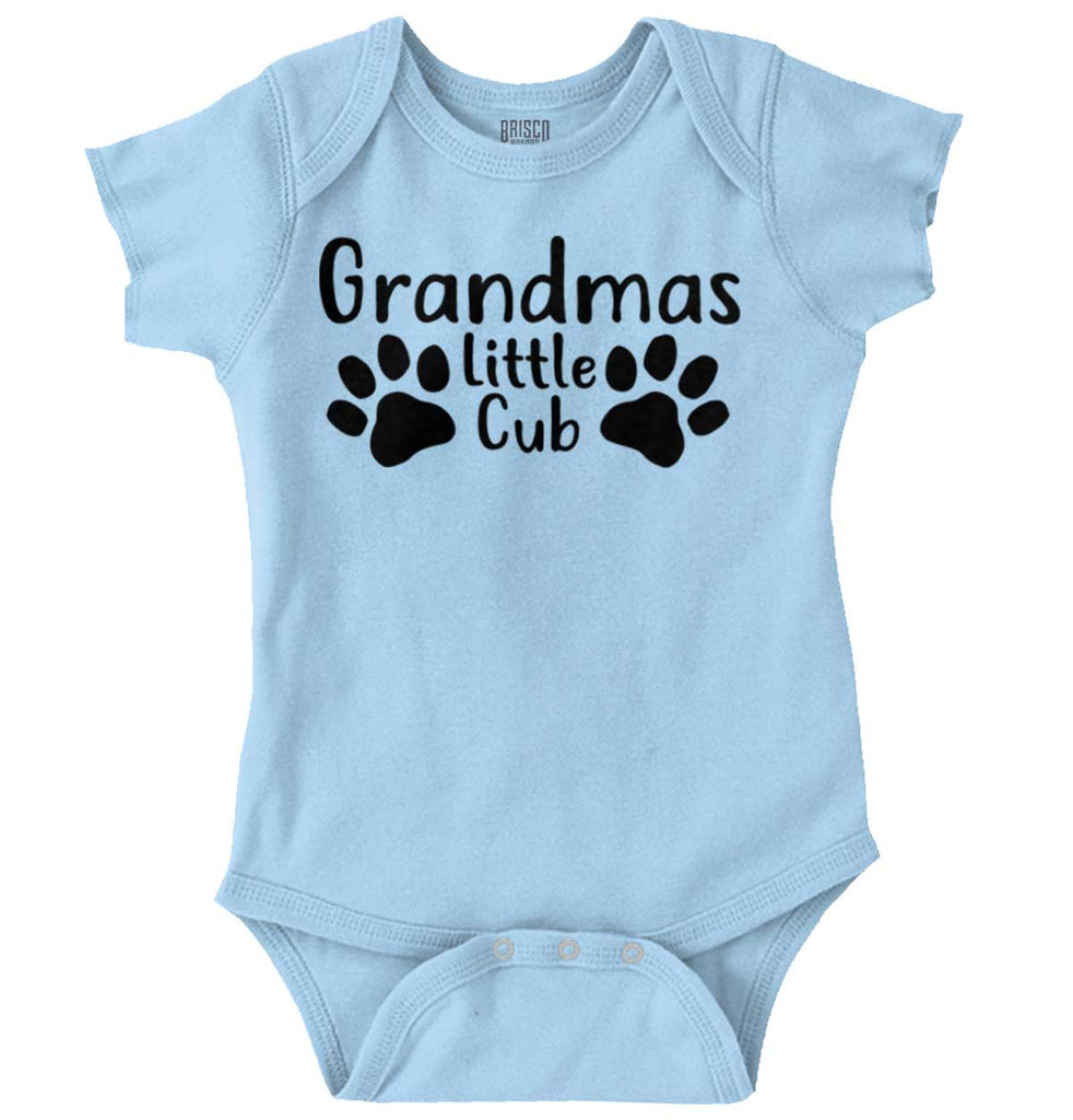 Granmda's Little Cub Romper Bodysuit-Direct To Garment Print-Brisco Baby