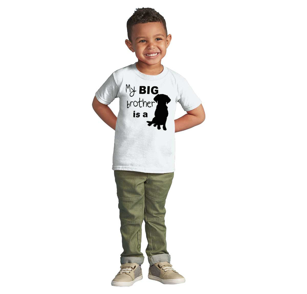 Brother is a Dog Infant Toddler T Shirt-Direct To Garment Print-Brisco Baby