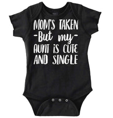 Aunt is Single Romper Bodysuit-Direct To Garment Print-Brisco Baby