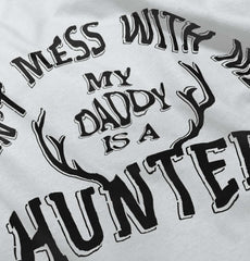 Daddy Is A Deer Hunter Romper Bodysuit-Direct To Garment Print-Brisco Baby