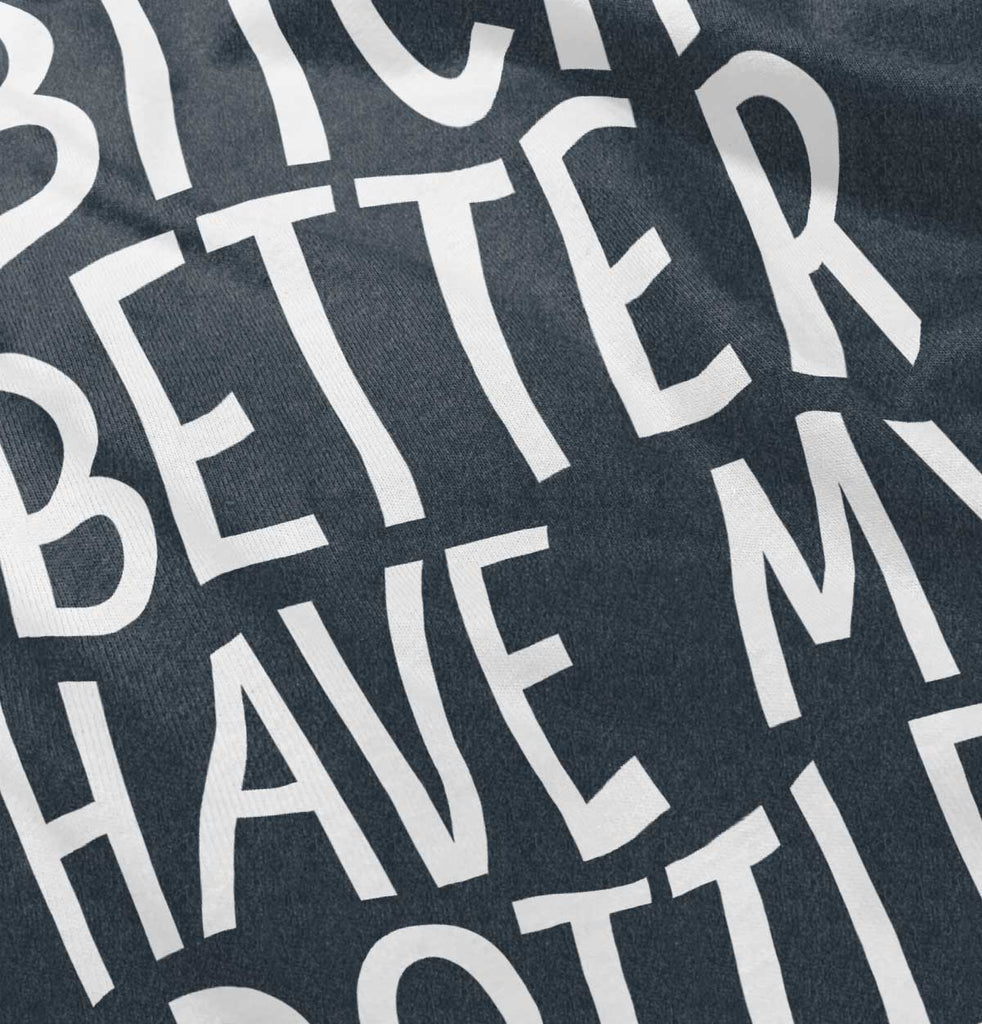 My Bottle Football Romper Bodysuit-Direct To Garment Print-Brisco Baby