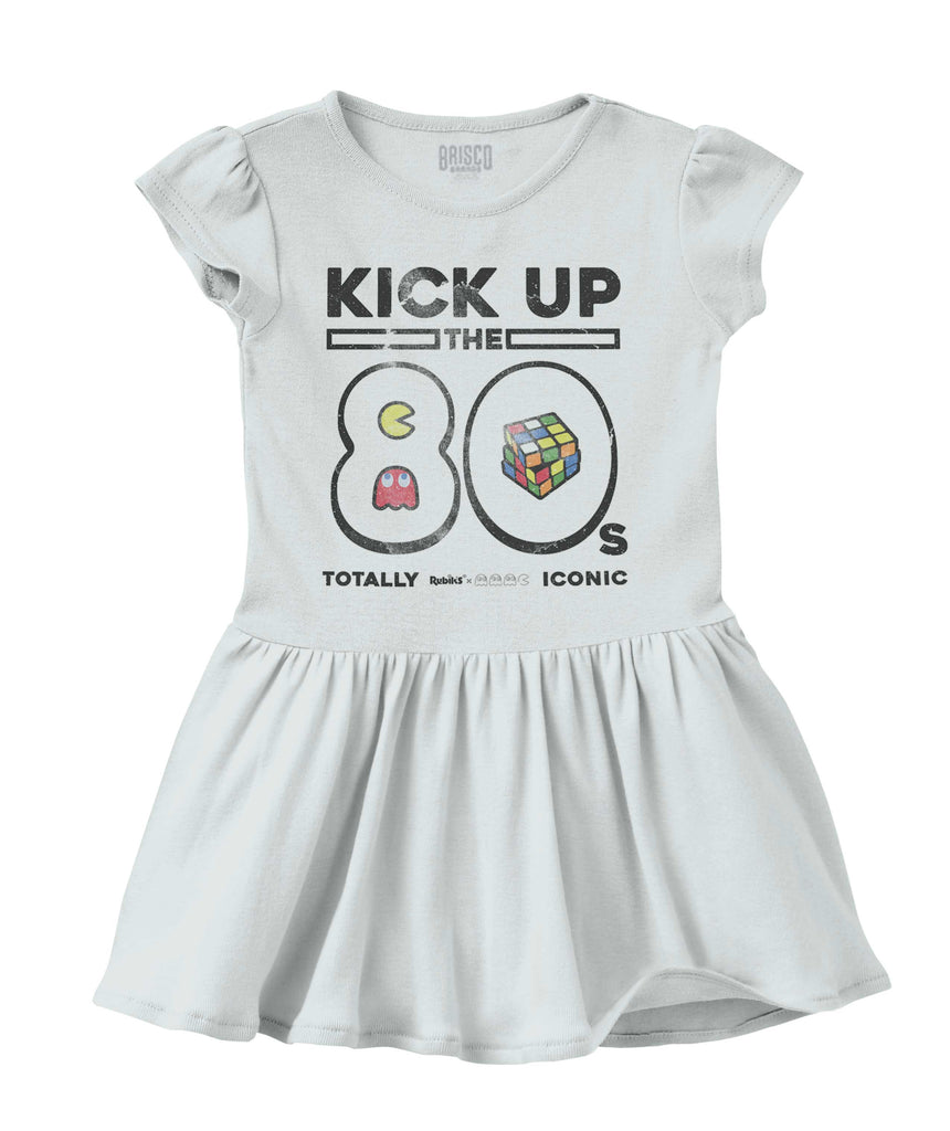 Kick Up The 80s Solid Baby Infant Dress-Direct To Garment Print-Brisco Baby