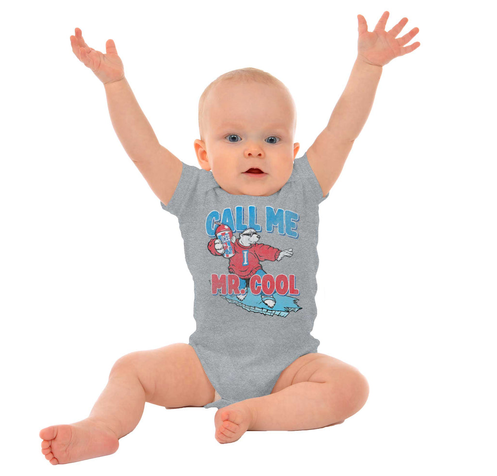 Call Me Mr. Cool Romper Bodysuit-Direct To Garment Print-Brisco Baby