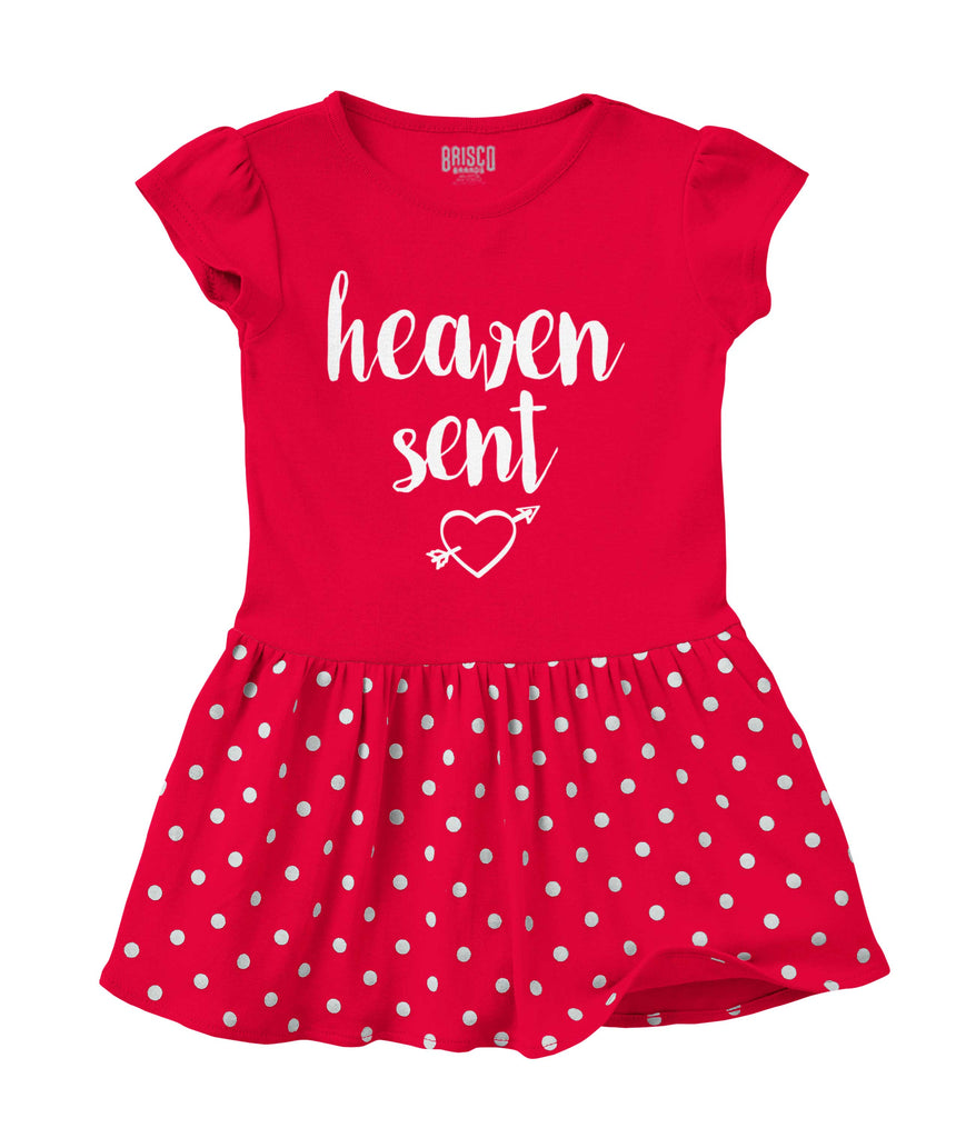 Heaven Sent Baby Polka Dot Skirt Dress-Direct To Garment Print-Brisco Baby