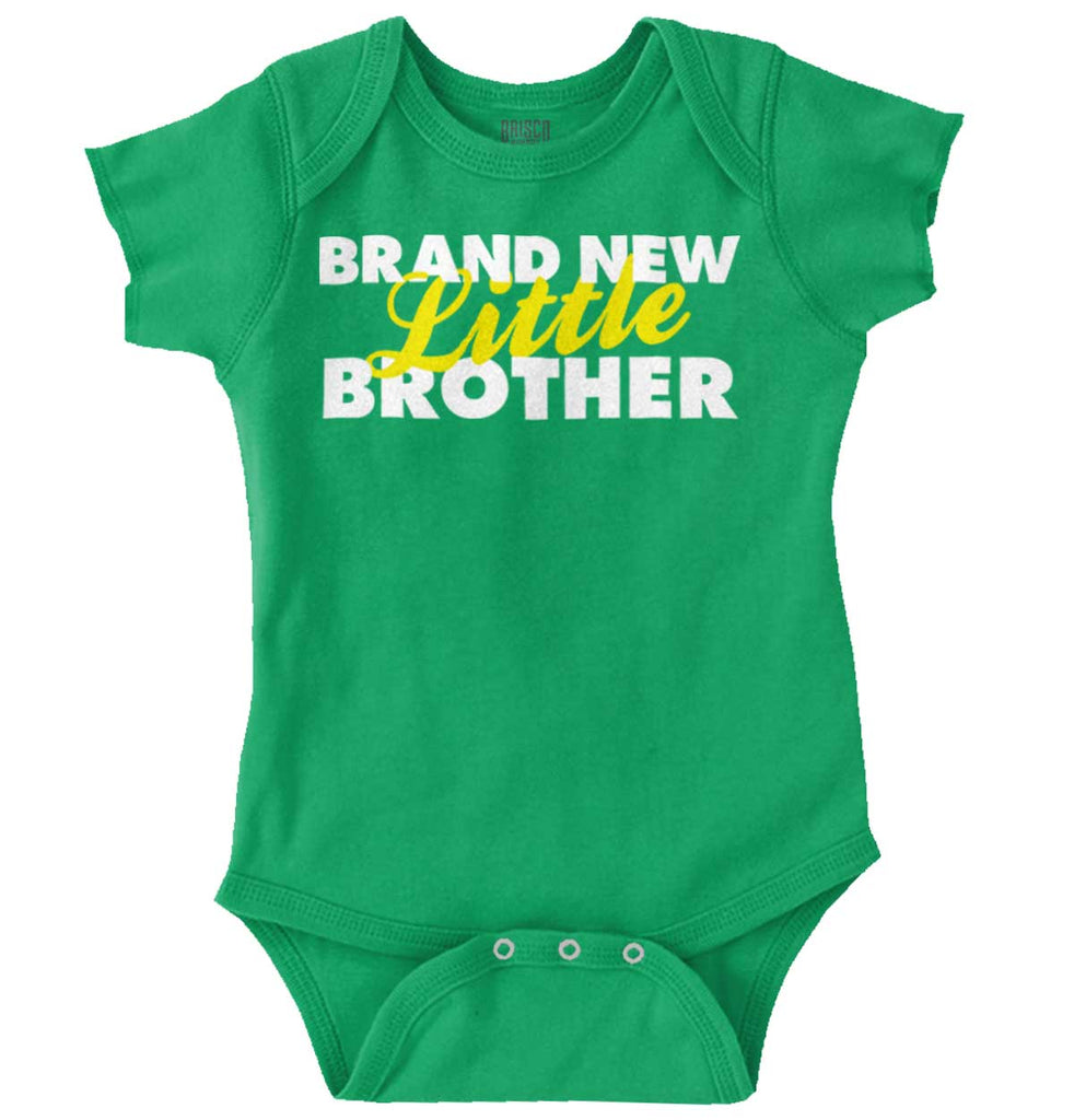Brand New Little Brother Romper Bodysuit-Direct To Garment Print-Brisco Baby