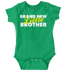 Brand New Little Brother Romper Bodysuit-Direct To Garment Print-Brisco Baby