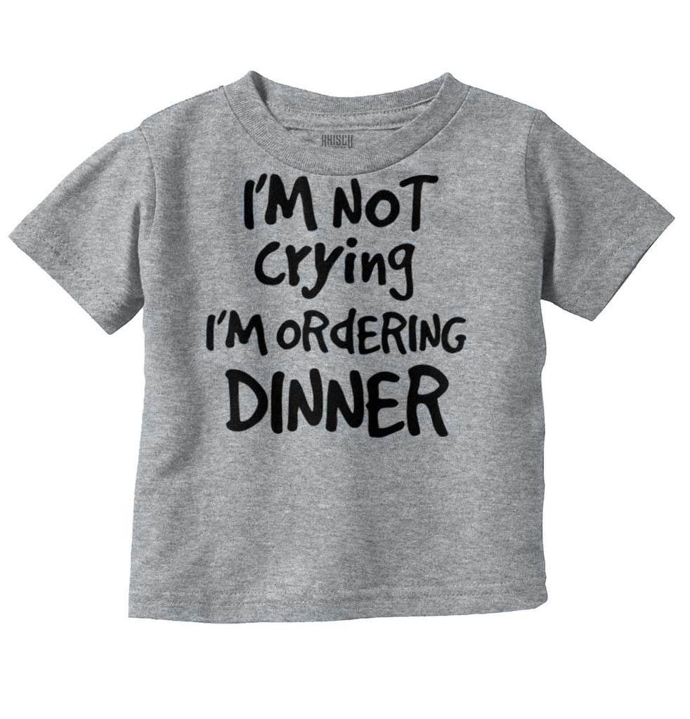 Ordering Dinner Infant Toddler T Shirt-Direct To Garment Print-Brisco Baby