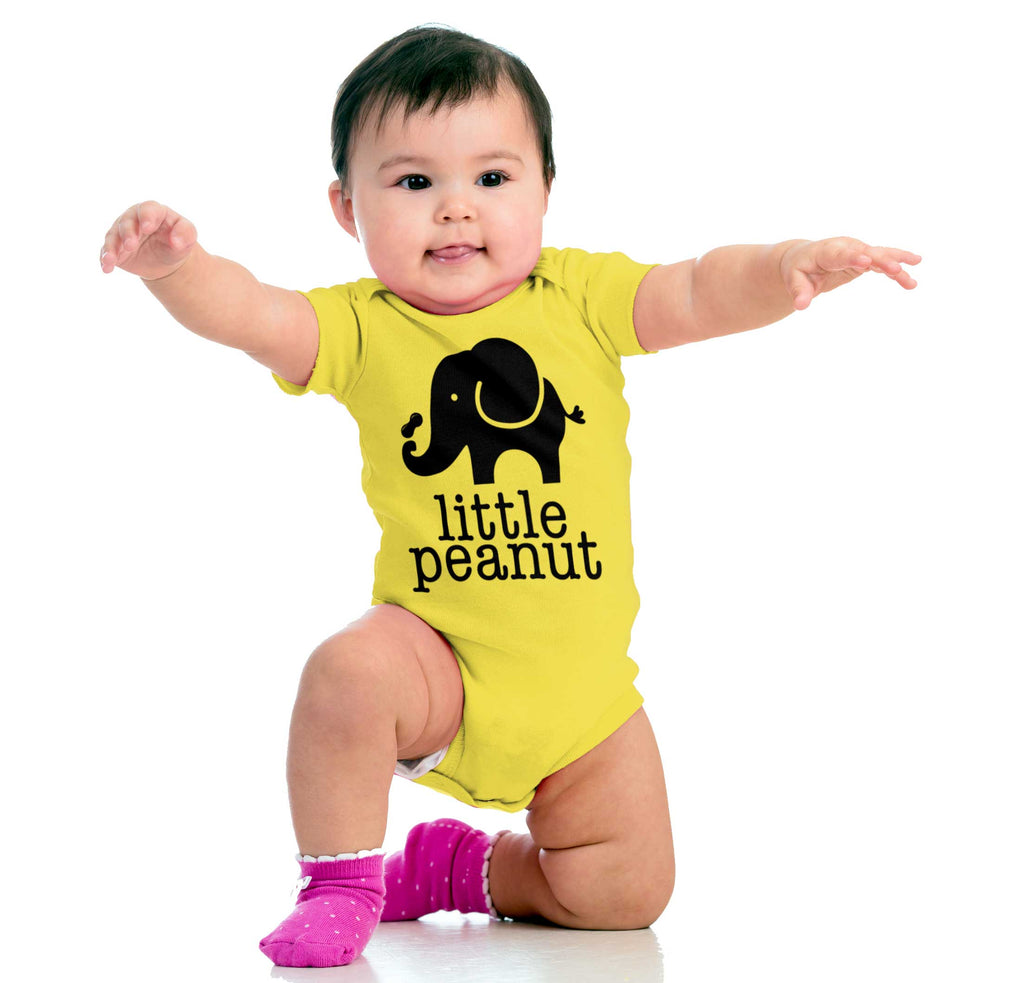 Elephant Peanut Romper Bodysuit-Direct To Garment Print-Brisco Baby