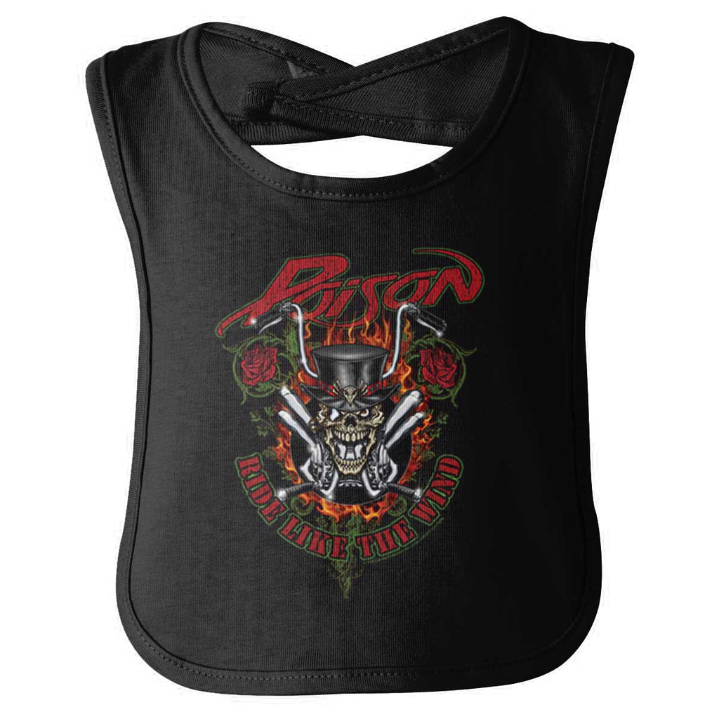 Ride Like The Wind Infant Baby Bib-Direct To Garment Print-Brisco Baby