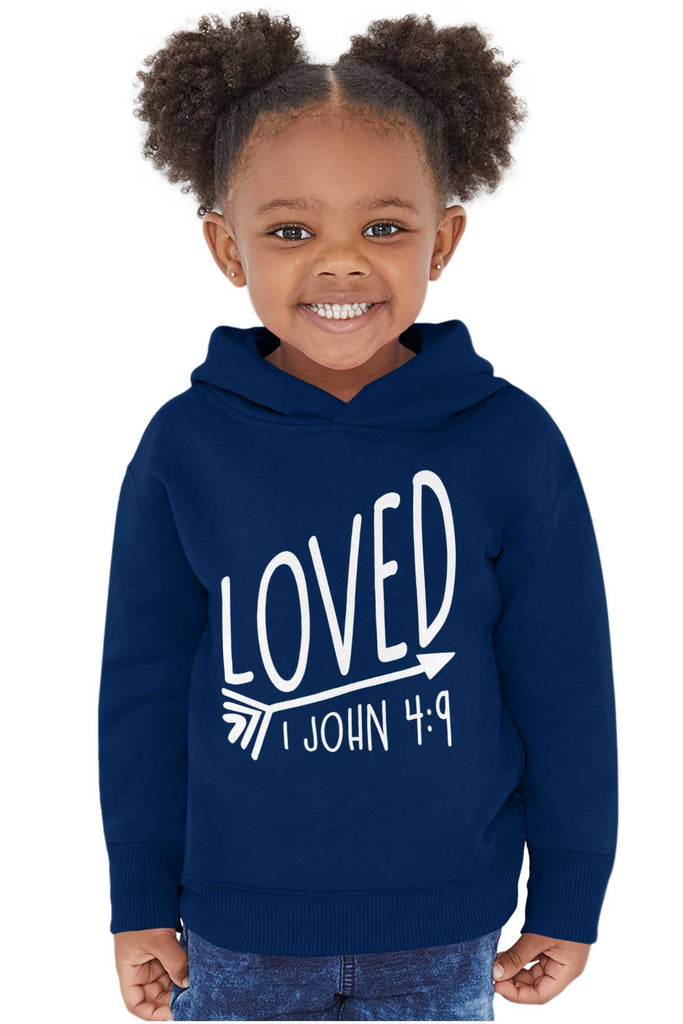 Loved Toddler Pullover Hoodie-Direct To Garment Print-Brisco Baby