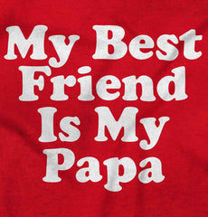 Best Friend Is Papa Romper Bodysuit-Direct To Garment Print-Brisco Baby