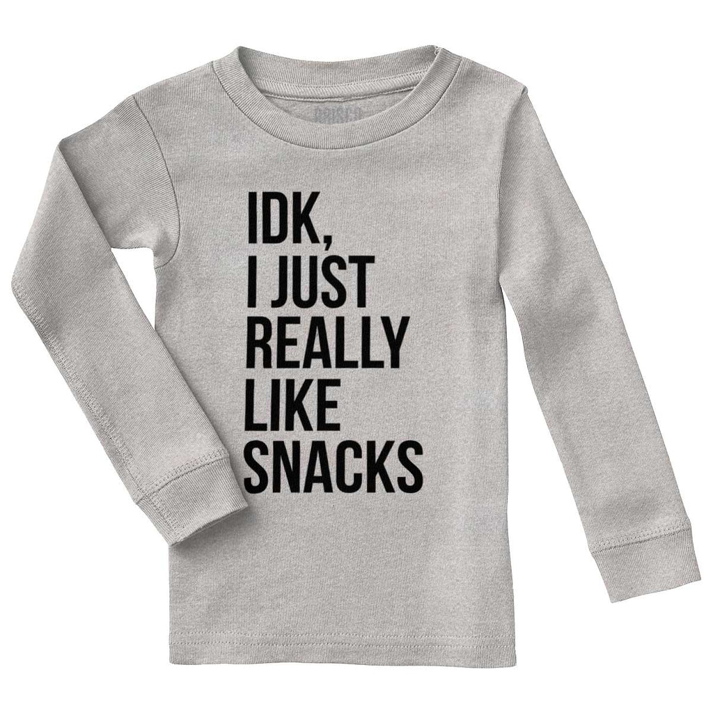 Really Like Snacks Solid Baby Pajama Top-Direct To Garment Print-Brisco Baby