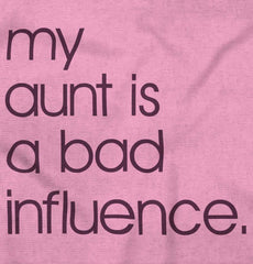 Bad Influence Infant Toddler T Shirt-Direct To Garment Print-Brisco Baby