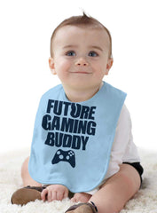 Future Gaming Buddy Infant Baby Bib-Direct To Garment Print-Brisco Baby