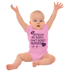 Can't Resist Nurses Romper Bodysuit-Direct To Garment Print-Brisco Baby