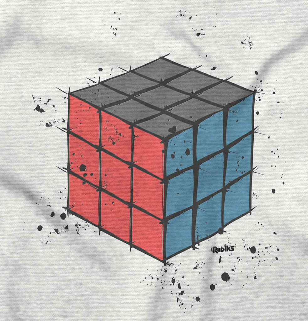 Rubiks Splatter Infant Toddler T Shirt-Direct To Garment Print-Brisco Baby