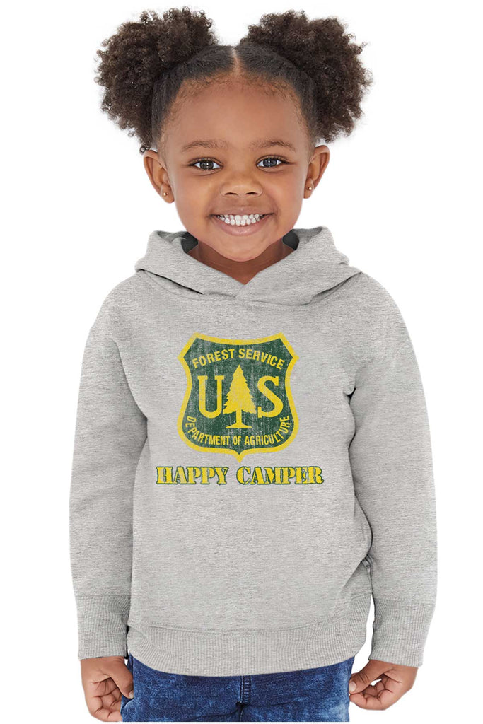 Happy Camper Toddler Pullover Hoodie-Direct To Garment Print-Brisco Baby