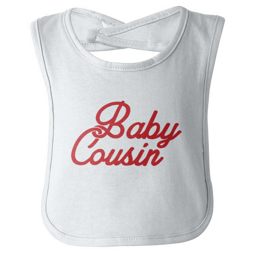Baby Cousin Infant Baby Bib-Direct To Garment Print-Brisco Baby