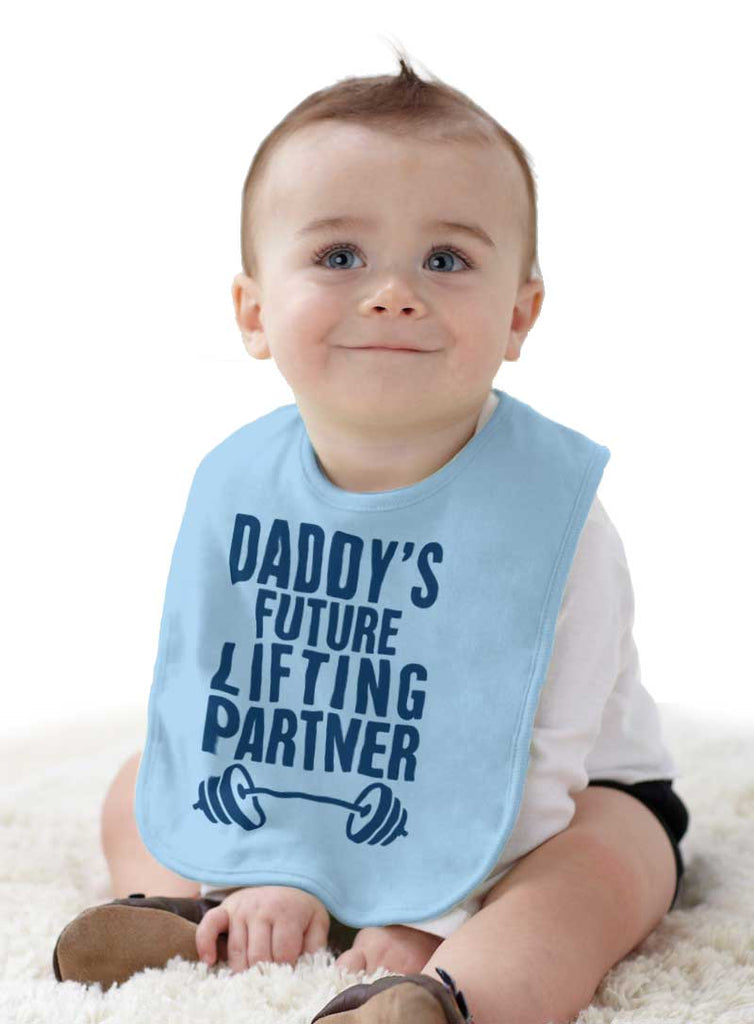 Lifting Partner Infant Baby Bib-Direct To Garment Print-Brisco Baby