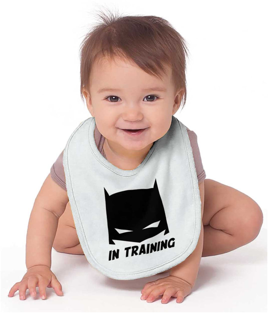 Batbaby In Training Infant Baby Bib-Direct To Garment Print-Brisco Baby