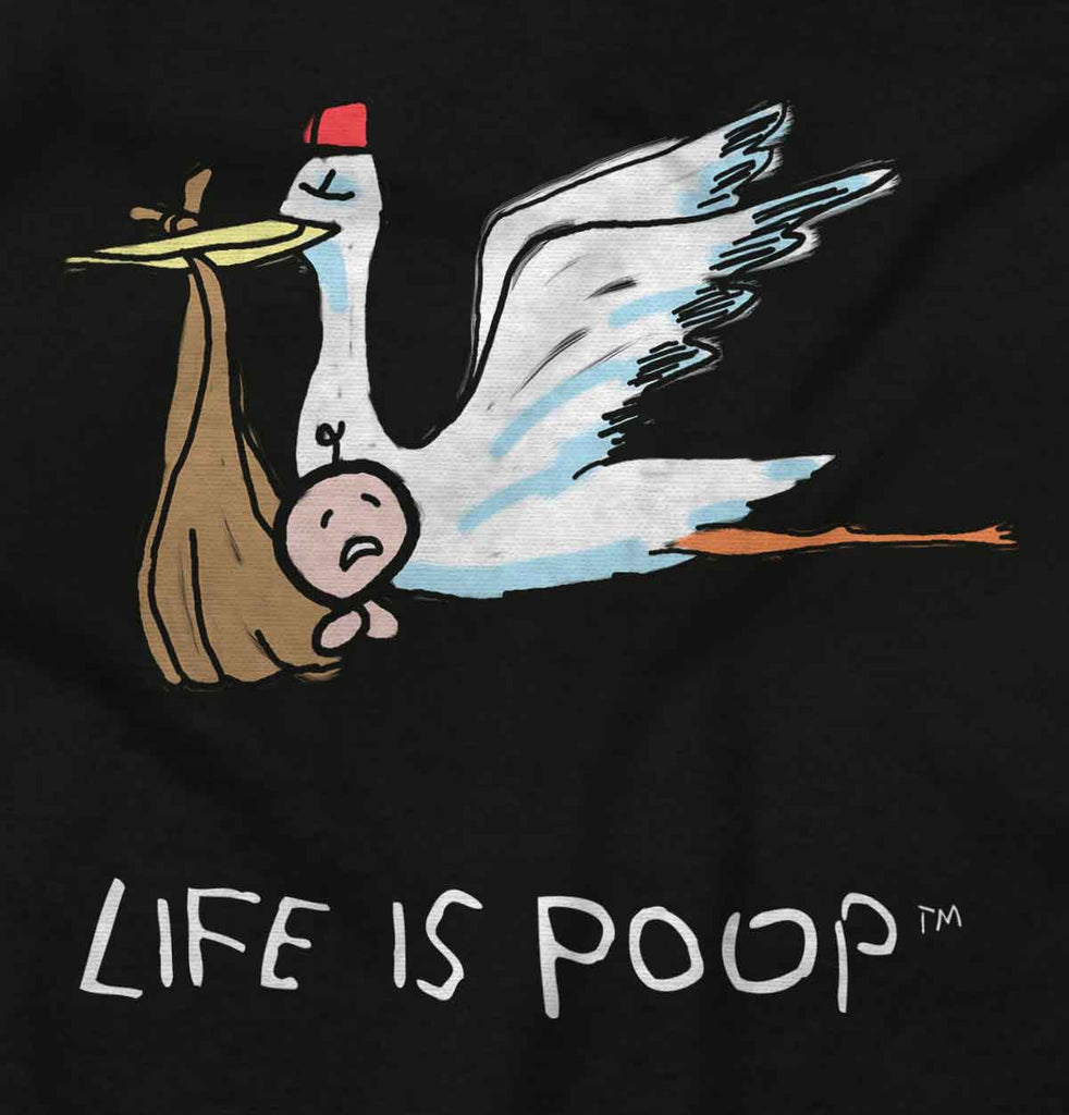 Stork Infant Toddler T Shirt-Direct To Garment Print-Brisco Baby