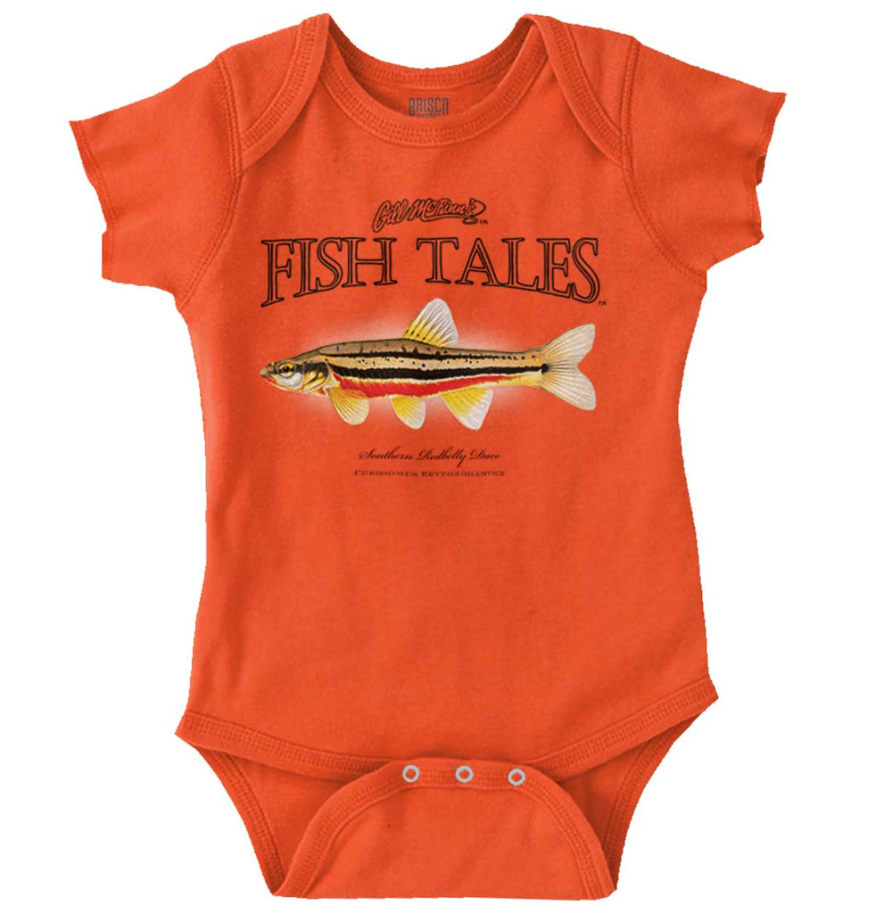 Southern Redbelly Dace Romper Bodysuit-Direct To Garment Print-Brisco Baby