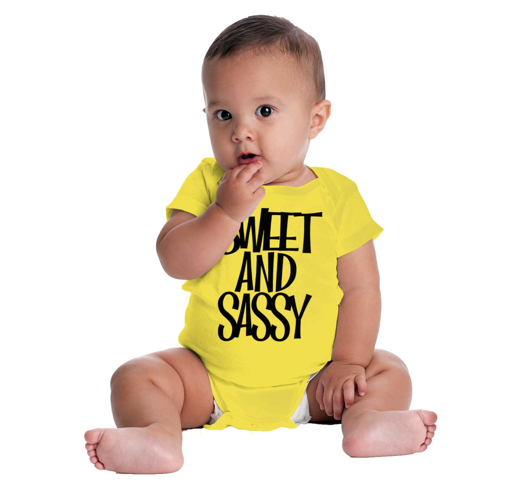 Sweet and Sassy Romper Bodysuit-Direct To Garment Print-Brisco Baby