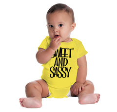 Sweet and Sassy Romper Bodysuit-Direct To Garment Print-Brisco Baby