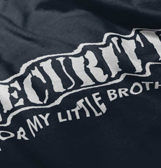 Security For My Little Brother Romper Bodysuit-Direct To Garment Print-Brisco Baby