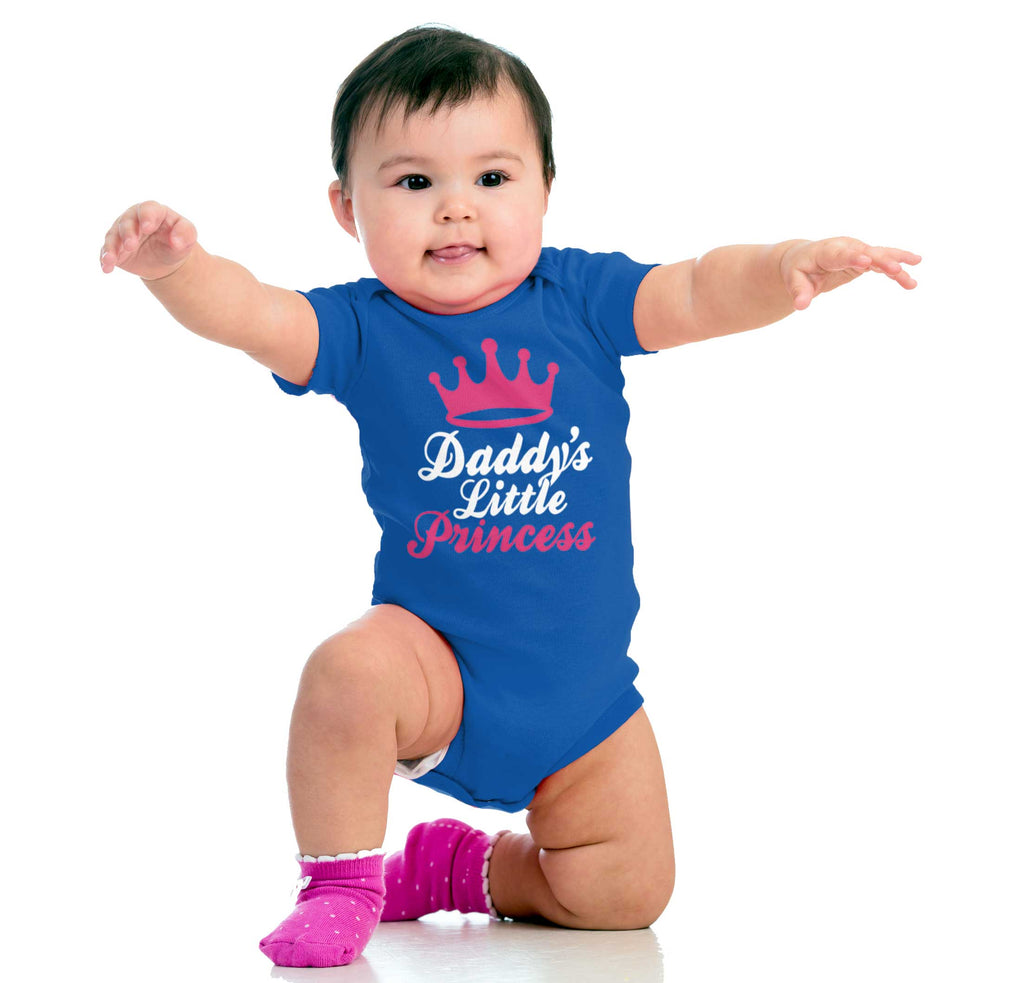 Daddy's Little Princess Romper Bodysuit-Direct To Garment Print-Brisco Baby
