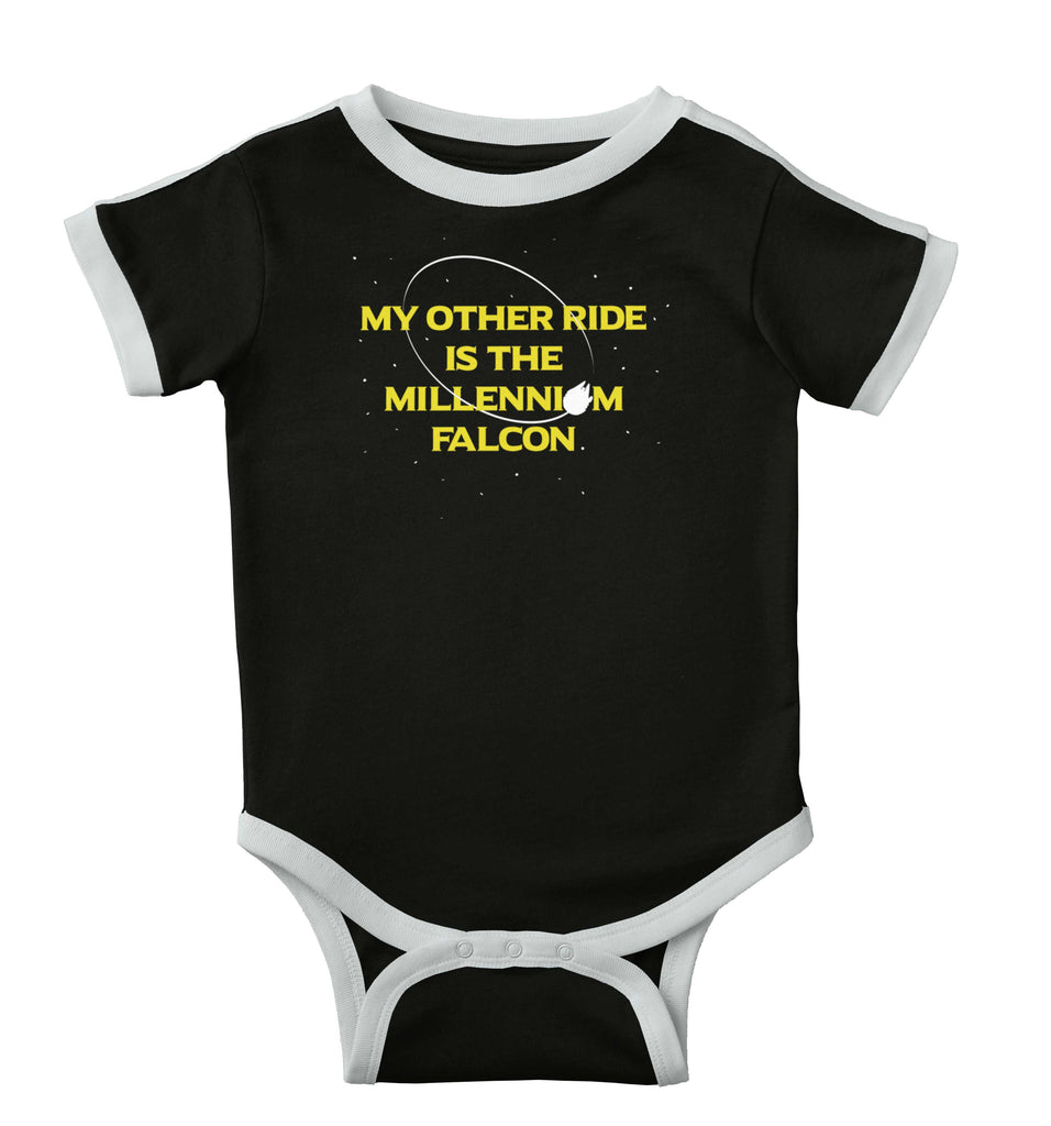 Other Ride Millennium Ringer Romper Bodysuit-Direct To Garment Print-Brisco Baby