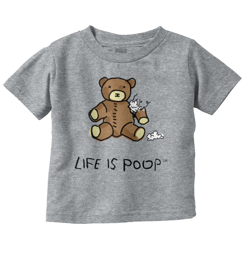 Ripped Teddy Bear Infant Toddler T Shirt-Direct To Garment Print-Brisco Baby
