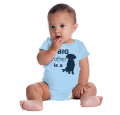 Brother is a Dog Romper Bodysuit-Direct To Garment Print-Brisco Baby