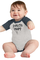 Expecto Poopy Raglan Romper Bodysuit-Direct To Garment Print-Brisco Baby