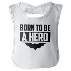Born Batman Infant Baby Bib-Direct To Garment Print-Brisco Baby